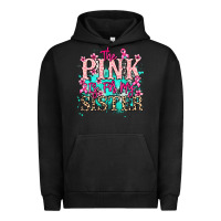 Pigment Black The pink is for my sister Cancer Awareness Urban Hoodie - HowdyJamesFarm