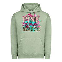 Pigment Oil Green The pink is for my sister Cancer Awareness Urban Hoodie - HowdyJamesFarm