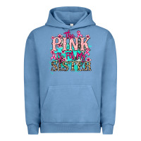 Pigment Pebble Blue The pink is for my sister Cancer Awareness Urban Hoodie - HowdyJamesFarm