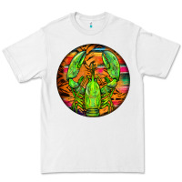 White lobster round Premium Tee - BarkalooDesign