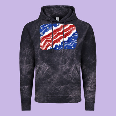 Patriotic Tie Dye Background 4th Of July Vintage Hoodie Designed By Cowgirlartshop