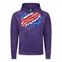 Cloud Purple Patriotic tie dye background 4th of july Vintage Hoodie - CowGirlArtShop