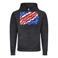 Vintage Black Patriotic tie dye background 4th of july Vintage Hoodie - CowGirlArtShop