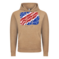 Vintage Coffee Patriotic tie dye background 4th of july Vintage Hoodie - CowGirlArtShop