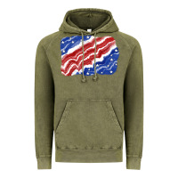Vintage Olive Patriotic tie dye background 4th of july Vintage Hoodie - CowGirlArtShop