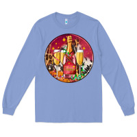 Colony Blue christmas champagne bottle and champagne's Long Sleeve Tee - AdoDesignShop