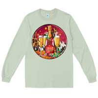 Matcha christmas champagne bottle and champagne's Long Sleeve Tee - AdoDesignShop