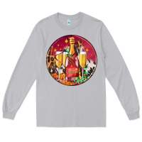 Moon Dust christmas champagne bottle and champagne's Long Sleeve Tee - AdoDesignShop