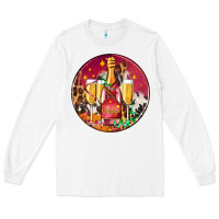 White christmas champagne bottle and champagne's Long Sleeve Tee - AdoDesignShop