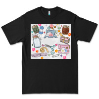 Black sewing Premium Tee - MaliasSmallBusiness