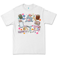 White sewing Premium Tee - MaliasSmallBusiness