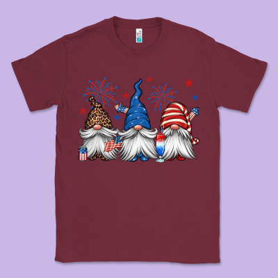 4th Of July Gnomes Classic Tee Designed By Jasminsmagicworld