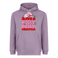 Lavender have a holly dolly christmas Heavyweight Hoodie - MaliasSmallBusiness