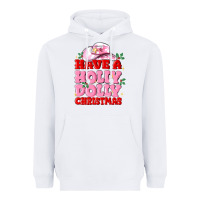 White have a holly dolly christmas Heavyweight Hoodie - MaliasSmallBusiness