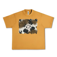 Peanut Butter black and white cowhide background Urban Heavy Tee - BarkalooDesign