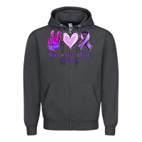 Smoke Peace Love Cure All Cancers Zipper Hoodie - Jasminsmagicworld