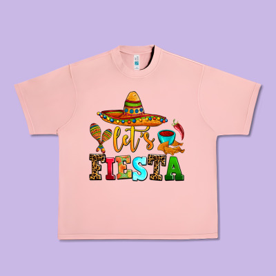 Let's Fiesta Urban Heavy Tee Designed By Adodesignshop