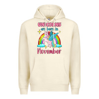 Sandshell unicorns are born in november Premium Hoodie - Jasminsmagicworld