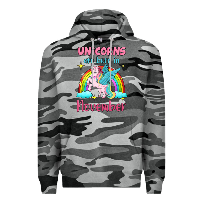 Unicorns Are Born In November Premium Hoodie by Jasminsmagicworld | Teevron