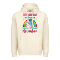Tofu unicorns are born in november Premium Hoodie - Jasminsmagicworld