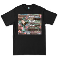 Black pray big worry small trust god Premium Tee - MaliasSmallBusiness