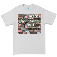 Dove Grey pray big worry small trust god Premium Tee - MaliasSmallBusiness