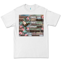 White pray big worry small trust god Premium Tee - MaliasSmallBusiness