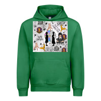 Emerald gothic girl and colorful girl Urban Hoodie - TumblerDesignByShophia