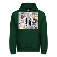 Forest Green gothic girl and colorful girl Urban Hoodie - TumblerDesignByShophia