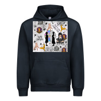 Navy gothic girl and colorful girl Urban Hoodie - TumblerDesignByShophia