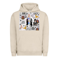 Gothic Girl And Colorful Girl Urban Hoodie | Teevron