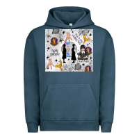 Pigment Midnight Navy gothic girl and colorful girl Urban Hoodie - TumblerDesignByShophia