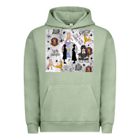Pigment Oil Green gothic girl and colorful girl Urban Hoodie - TumblerDesignByShophia
