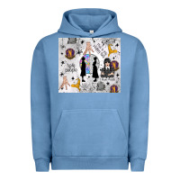 Pigment Pebble Blue gothic girl and colorful girl Urban Hoodie - TumblerDesignByShophia