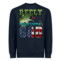 Navy reely awesome dad Heavyweight Sweatshirt - HRA Design Shop