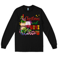 Black Christmas and wine Long Sleeve Tee - AdoDesignShop