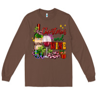 Chestnut Christmas and wine Long Sleeve Tee - AdoDesignShop