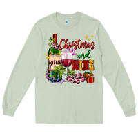 Matcha Christmas and wine Long Sleeve Tee - AdoDesignShop