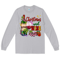 Moon Dust Christmas and wine Long Sleeve Tee - AdoDesignShop