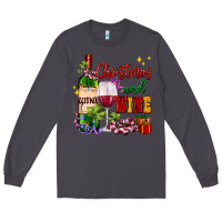 Smoke Christmas and wine Long Sleeve Tee - AdoDesignShop