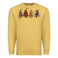 Antique Gold howdy christmas trees Premium Sweatshirt - MaliasSmallBusiness