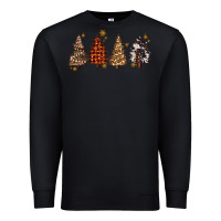 Black howdy christmas trees Premium Sweatshirt - MaliasSmallBusiness