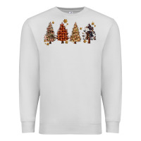 Dove Grey howdy christmas trees Premium Sweatshirt - MaliasSmallBusiness