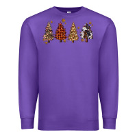 Purple howdy christmas trees Premium Sweatshirt - MaliasSmallBusiness