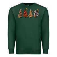 Sports Green howdy christmas trees Premium Sweatshirt - MaliasSmallBusiness