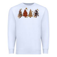 White howdy christmas trees Premium Sweatshirt - MaliasSmallBusiness
