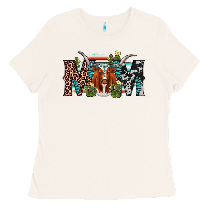 Longhorn Mom Ladies Tee by AdoDesignShop | Teevron