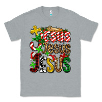 Heather Grey jesus jesus jesus Classic Tee - AdoDesignShop