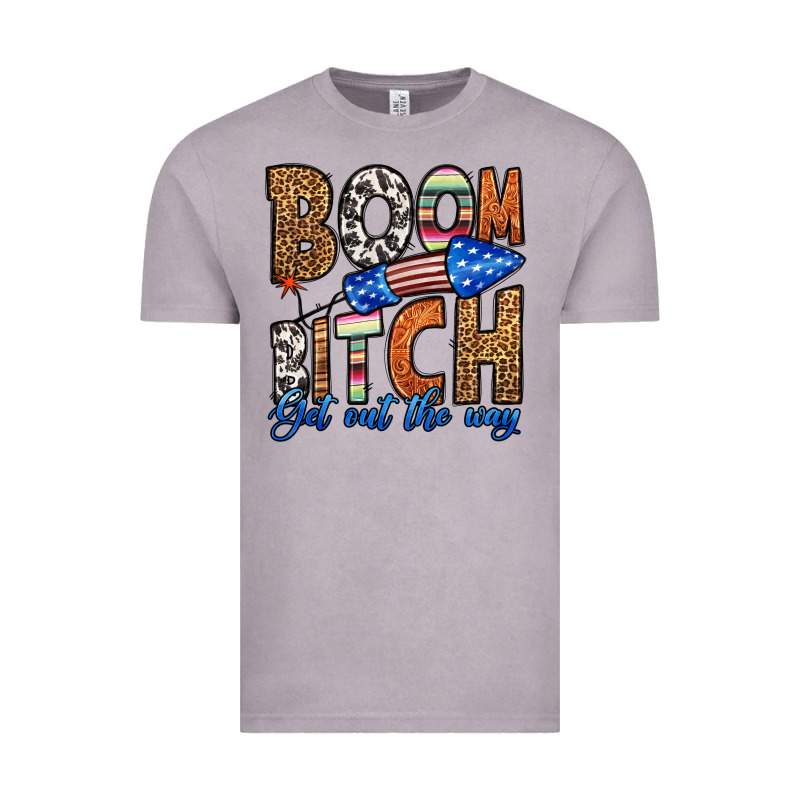 Boom Bitch Get Out The Way Vintage Tee by HRA Design Shop | Teevron