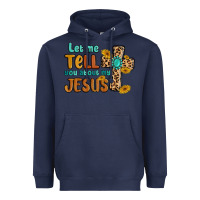 Navy let me tell you about my jesus Heavyweight Hoodie - MaliasSmallBusiness